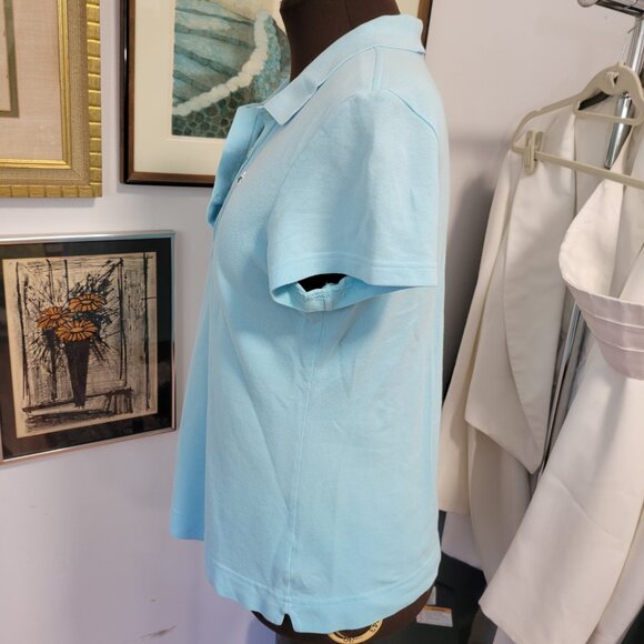 Lacoste of France Blue Short Sleeved Polo Shirt Size 46 - Picture 4 of 6